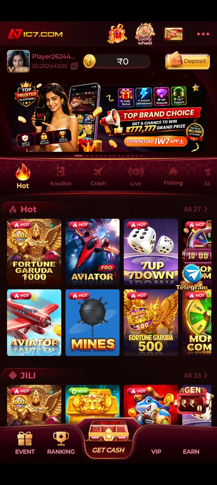 IC7 app screenshot 4: game interface